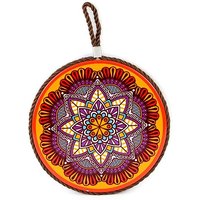 Sous-verre rond en céramique et liège avec motif mandala, résistant à la chaleur, 160mm — Gadgets de cuisine