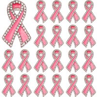 Épingles en Émail avec Ruban de Soie - 20 Broches en Rhinestones — Broches