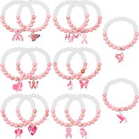 Bracelets Élastiques en Perles de Verre pour Femmes - Ensemble de 14 Pièces — Bracelet Femme