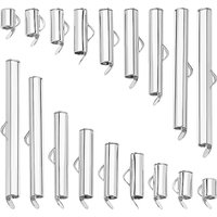 Wadorn 90Pcs 9 Size Brass Slide On End Clasp for Jewelry Making — Jewelry Findings