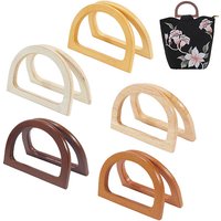 Beebeecraft 10Pcs Poignées en Bois D pour Sacs en 5 Couleurs — Outils de création de bijoux