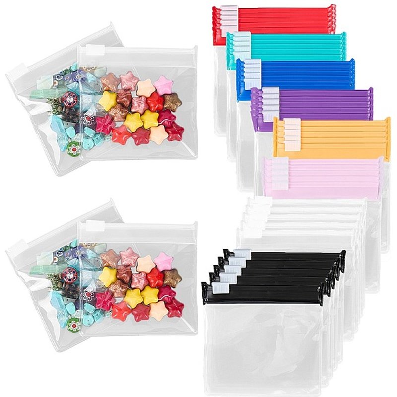 Ensemble de 40 sacs zip-lock en EVA de couleurs mélangées pour le rangement en voyage — Rangement et présentation