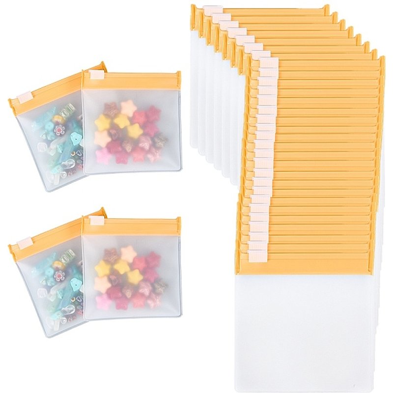 EVA 40Pcs Plastic Zip-lock Bags, Portable Self-sealed Storage Bags — Jewelry Display & Storage