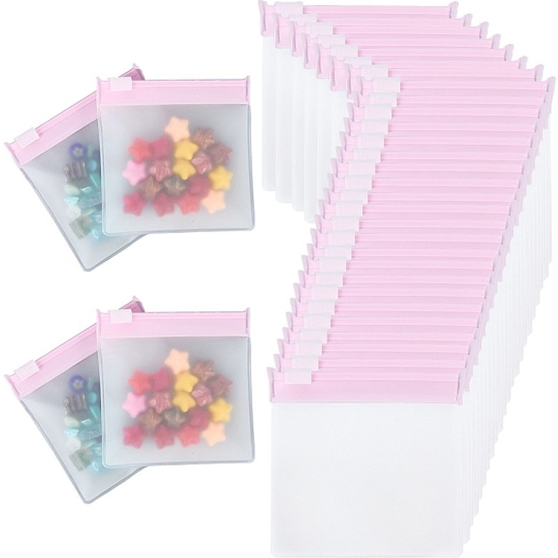 EVA 40Pcs Sacs en Plastique à Glissière, Sacs de Rangement de Voyage — Rangement et présentation