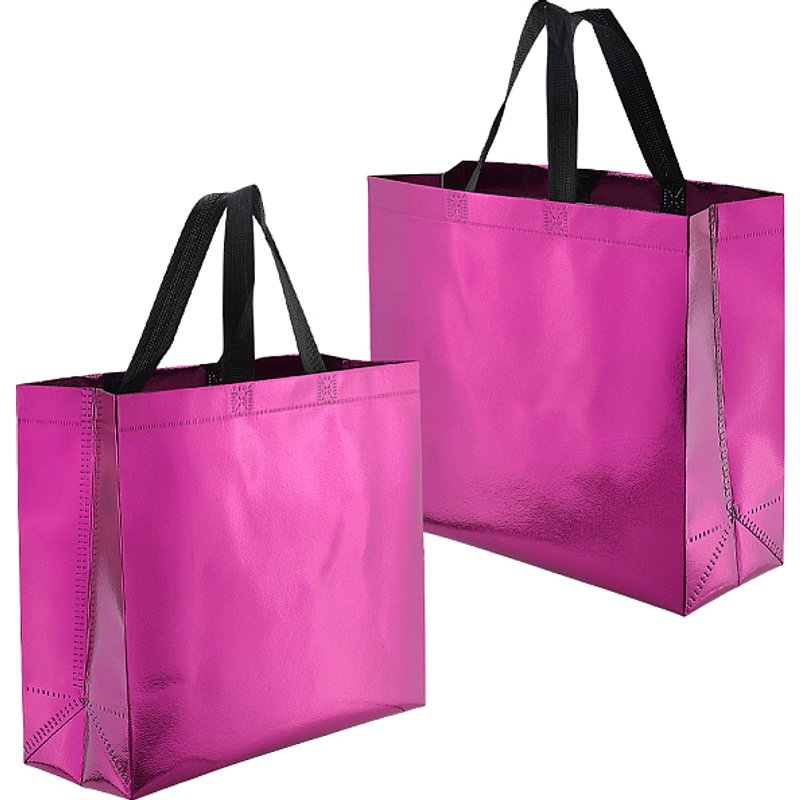 Ensemble de 12 sacs-cadeaux réutilisables violets avec poignées — Rangement et présentation