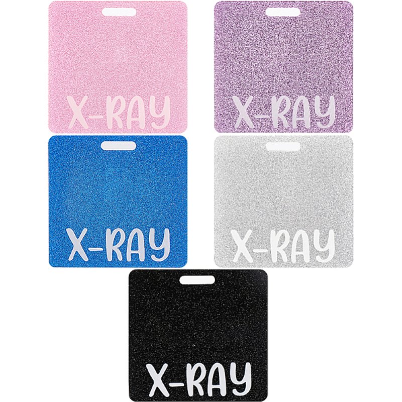 Creatcabin 5Pcs Porte-badge X-Ray avec Couleurs Pailletées — Breloques et pendentifs
