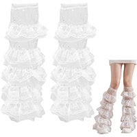 Polyester Lace Leg Sleeves - Japanese Lolita Jk Socks — Fashion Accessories