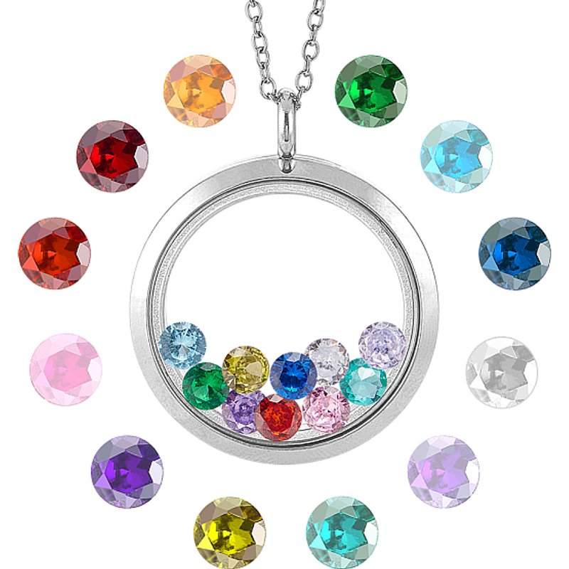Kits de colliers avec pendentifs en médaillon DIY en acier inoxydable — Outils de création de bijoux
