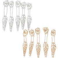 Protecteurs de Doigts en Fer Gothiques d'Halloween - 2 Ensembles, 2 Couleurs — Bracelet Femme