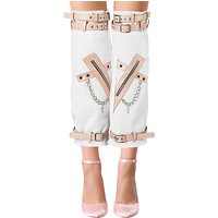 Polyester Leg Sleeves for Women with PU Leather Belt — Fashion Accessories