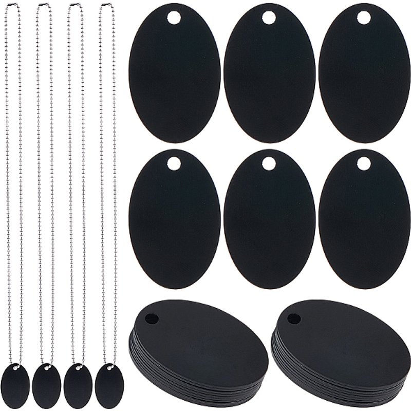 DIY Pendant Necklace Kit with Aluminium Pendants and Stainless Steel