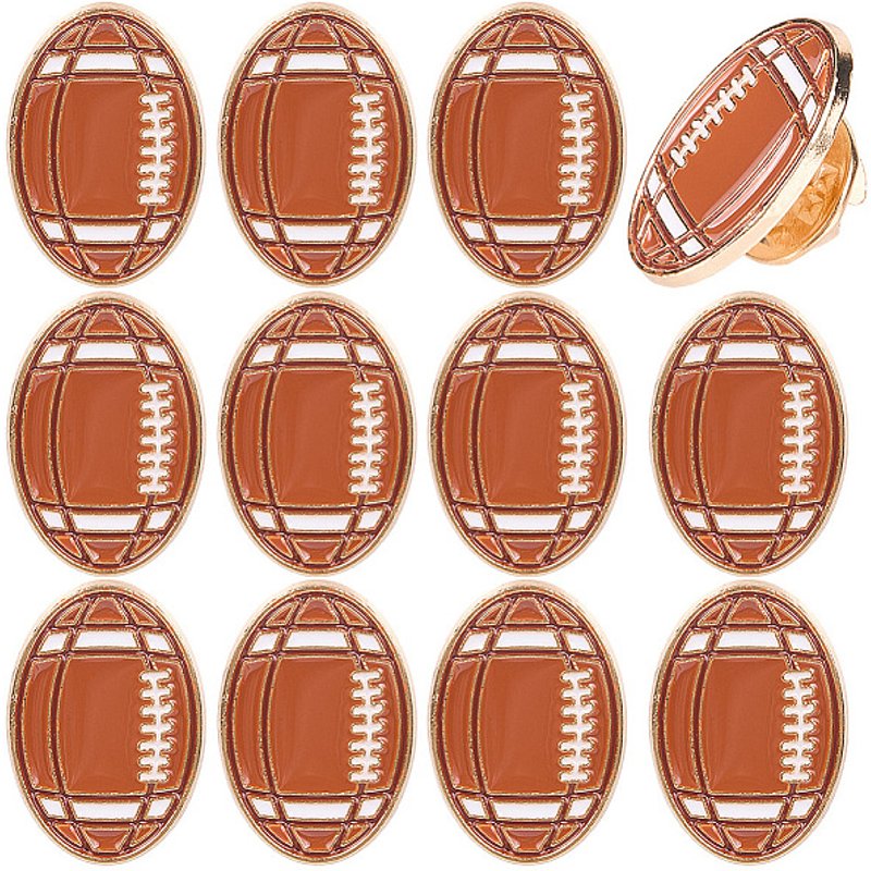20 Pcs Sport Enamel Pins Alloy Brooches for Backpack and Clothes — Brooches