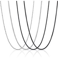 Ensemble de 4 colliers ras du cou en acier inoxydable pour femmes — Collier pendentif