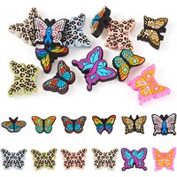 12Pcs Perles en Silicone Écologiques en Forme de Papillon