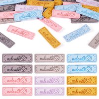 42 Étiquettes en Microfibre de 6 Couleurs pour Accessoires DIY