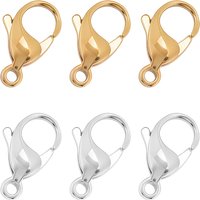 12 Pcs Fermoirs à Homard en Acier Inoxydable 316 - Couleurs Mélangées