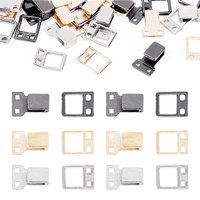 15 Pcs Fermoirs en Alliage Couleurs Mélangées, 12.5x8.5x4mm, 5 Pcs Chaque Couleur — Accessoires pour bijoux