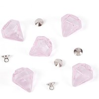 Kit de fabrication de pendentifs en verre diamant DIY avec bails en laiton