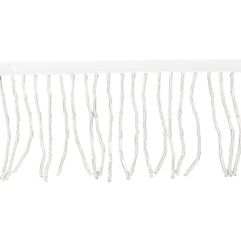 Ruban en polyester de 2 verges avec bordure en perles de verre