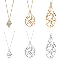 Ahandmaker 6Pcs Poche Macramé Support de Pierre pour Création de Colliers