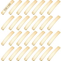 30Pcs Liens/Connecteurs en Acier Inoxydable 201 en Rectangle Courbé