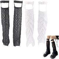 Manchons de Jambe en Polycoton - 2 Paires, 2 Couleurs, Style Lolita Japonais — Accessoires de mode