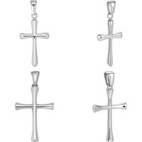 Charms Croisés en Acier Inoxydable 304 - 4 Pièces, 2 Styles — Breloques et pendentifs
