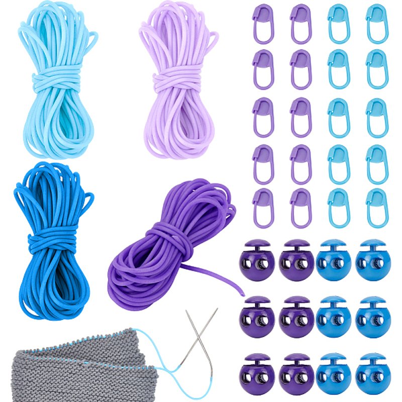 Corde en PVC Tubulaire Synthétique de 20M avec Verrous de Corde en Plastique et Marqueurs de Point