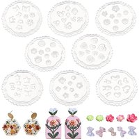 Moules en silicone de 8 pièces pour outils de bricolage en argile