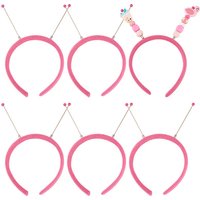 Bandes de Cheveux en Tissu et Plastique pour Femmes et Filles, Rose Fluo — Accessoires de mode