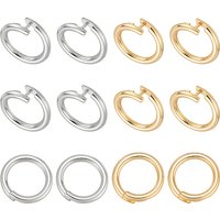 12 Pcs Brass Open Jump Rings in 2 Colors — Jewelry Findings