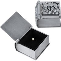 Alloy Engraved First Curl and First Tooth Keepsake Boxes — Jewelry Box