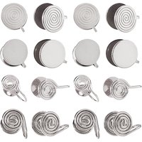 16-Piece Set of Brass and Stainless Steel Cuff Earrings