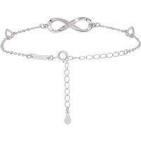 925 Sterling Silver Micro Pave Cubic Zirconia Link Bracelet for Women — Bracelet Women