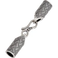 Embouts de Cordon en Argent Sterling 925 avec Chiffon de Polissage en Suède — Accessoires pour bijoux