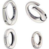 3Pcs 925 Sterling Silver Spring Gate Rings in 3 Styles — Jewelry Findings
