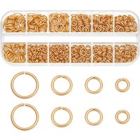 800Pcs Anneaux Brisés en Acier Inoxydable pour Création de Bijoux — Accessoires pour bijoux
