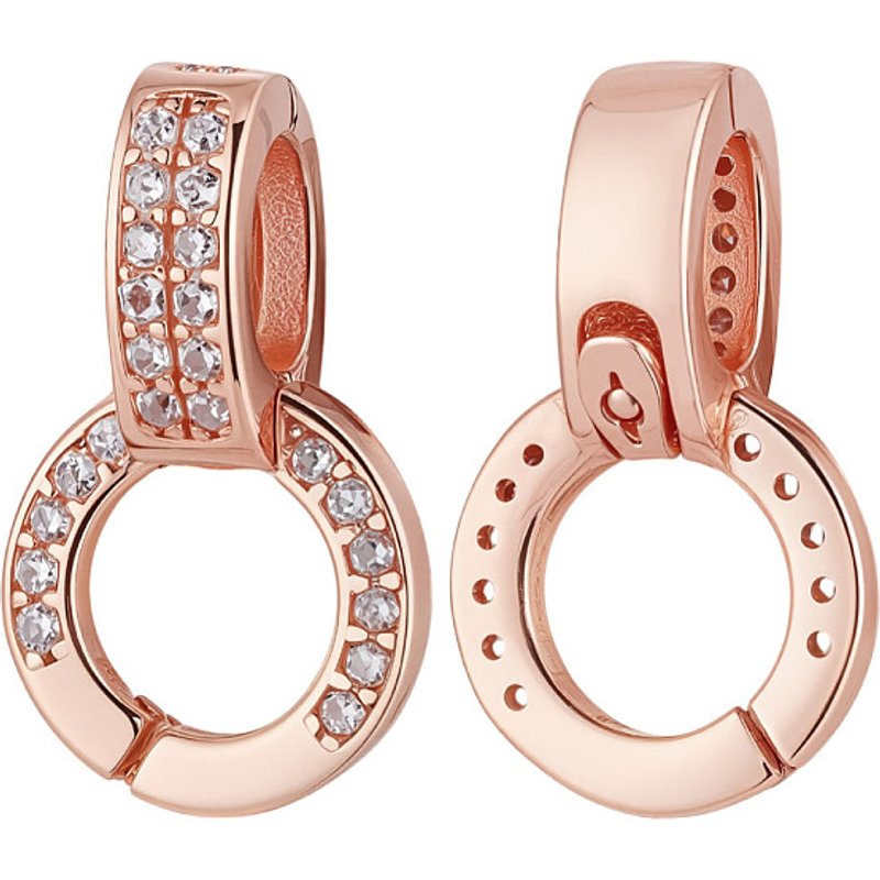 Arricraft 2 Pcs Fermoirs Doubles en Argent Sterling 925 avec Zirconia — Accessoires pour bijoux