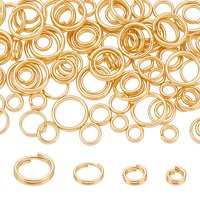 100 Pcs Brass Split Rings - 4 Colors, Lead & Cadmium Free — Jewelry Findings