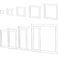 9Pcs Transparent Acrylic Templates for Craft Supplies — Jewelry Making Tools
