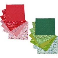 14-Piece Cotton Fabric Set for Patchwork and Sewing