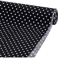 Cotton Fabric Polka Dot Pattern Black 1020x1580x0.2mm