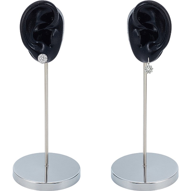 Silicone Ear Shaped Earring Display Stands with Iron Base — Jewelry Display & Storage