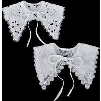 2Pcs Polyester Lace Collars for DIY Garment Accessories — Fashion Accessories
