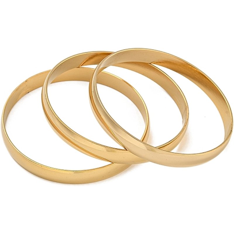 Ensemble de Bracelets en Acier Inoxydable Fashion 201, Doré, 3 Pièces — Bracelet Femme