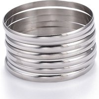 Ensemble de Bracelets Joncs en Acier Inoxydable Fashion 201 - 7 Pièces — Bracelet Femme