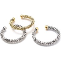 Bracelets en maille en acier inoxydable 201, bracelets manchette, couleurs mélangées — Bracelet Femme