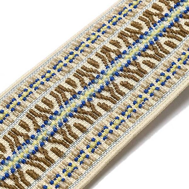 Ethnic Style Polyester Jacquard Ribbons for Clothing Accessories — Chains, Wire & Cord