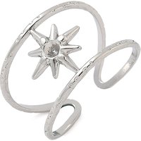 304 Stainless Steel Open Cuff Ring Findings, Adjustable Pad Settings — Jewelry Findings