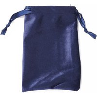 Velvet Jewelry Drawstring Bags with Satin Ribbon, Marine Blue — Jewelry Display & Storage